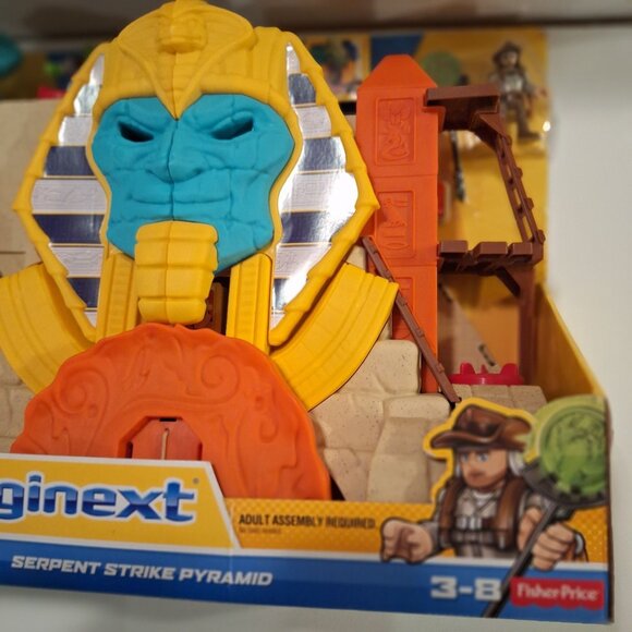 Imaginext Egyptian Serpent Strike Pyramid Playset Voice Changer Cobra - Picture 4 of 9